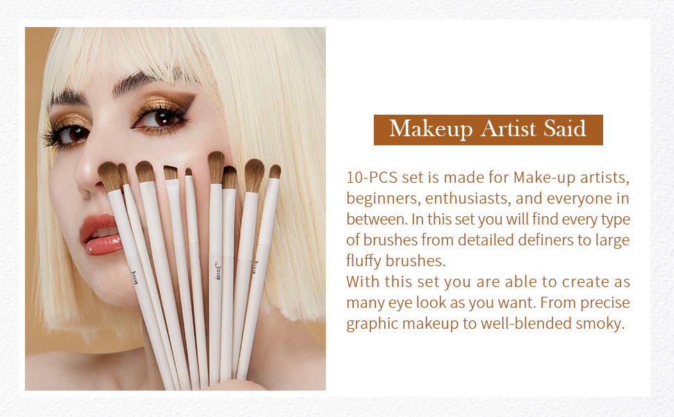 Jessup Eyeshadow Makeup Brush Set