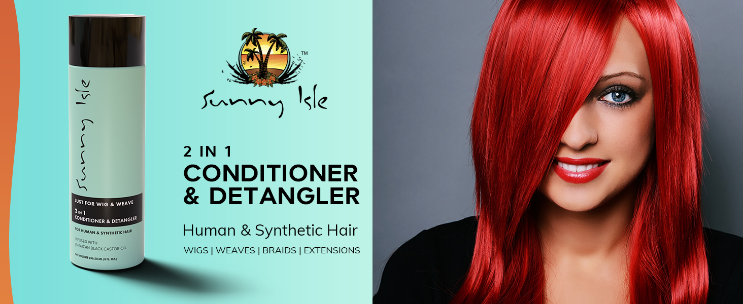 conditioner leave in detangler wig weave hair synthetic natural hair braids extensions