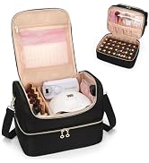 CUBETASTIC Nail Polish Organizer, Portable Nail Polish Storage Case Holds 45 Bottles Nail Polish ...