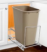 LYNK PROFESSIONAL Pull Out Trash Can Under Cabinet - Under Sink Trash Can Storage