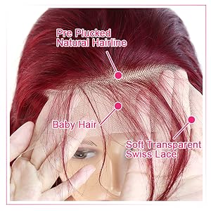 pre plucked bleached knots lace front wig