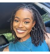 6 Inch 0.4cm Thickness Dreadlock Extensions Human Hair 30 Strands Locs Extensions Real Human Hair...