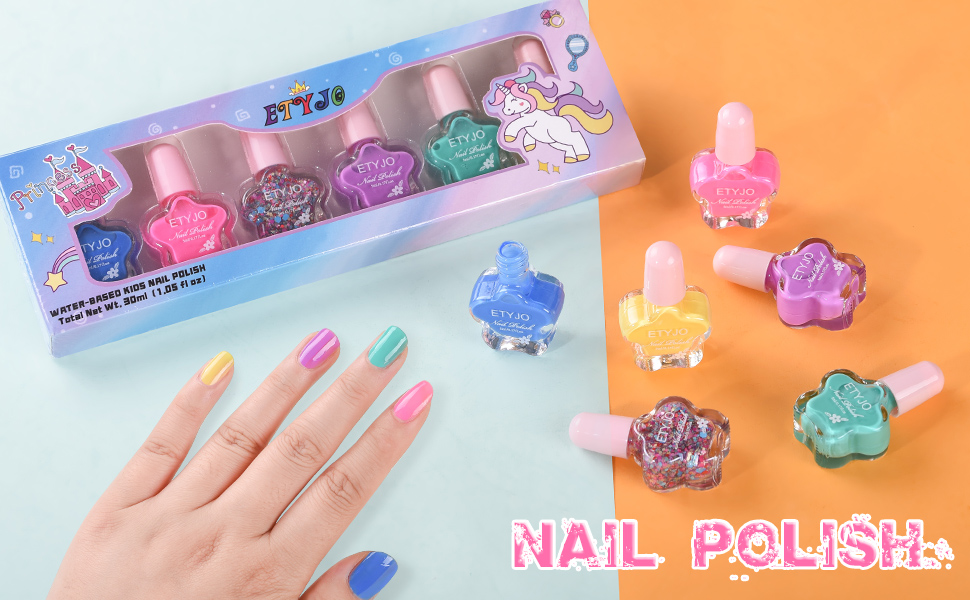 piggy nail polish for kids tough girls nail polish strips townley girl little girls nail polish kit