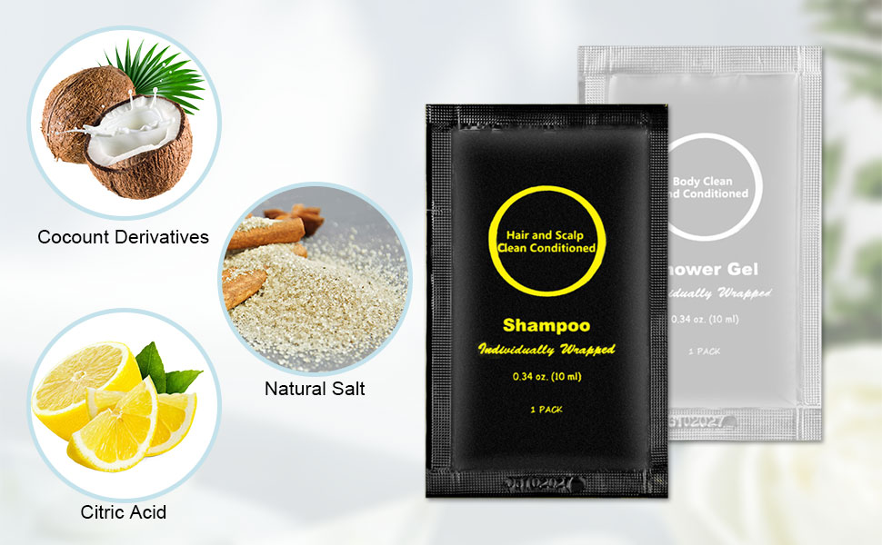 Travel Size Shampoo and Body Wash 60 pack