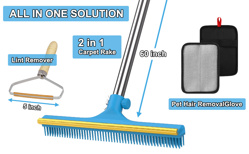Carpet Rake for Pet Hair Removal