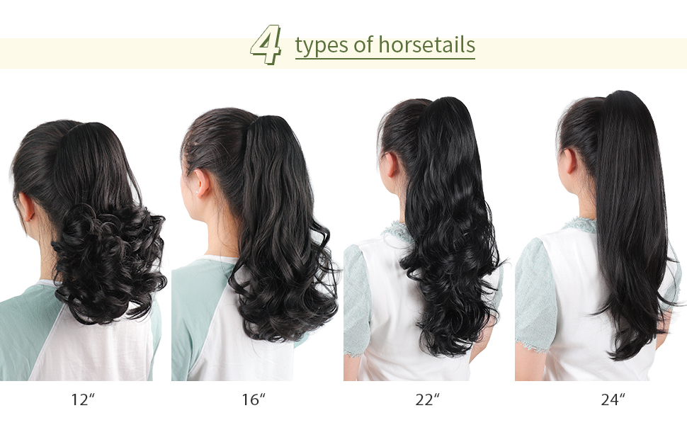 wavy ponytail extension