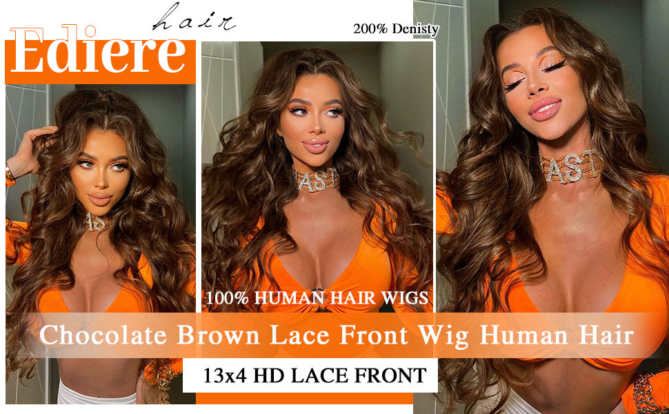 Chocolate Brown Lace Front Wig 