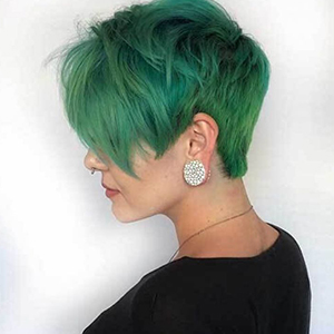 pixie cut wig human hair
