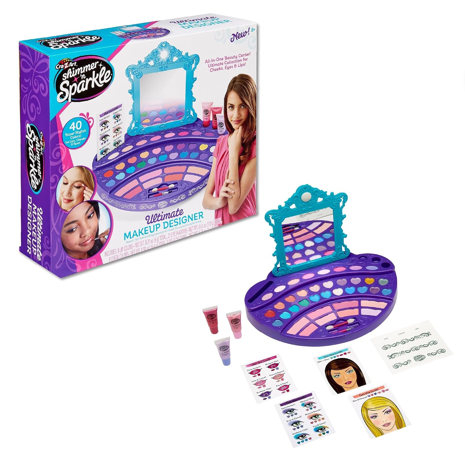 Cra-Z-Art Shimmer’ n Sparkle Real Ultimate Make Up Real Makeup Designer Kit