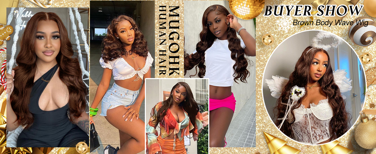 brown glueless wig