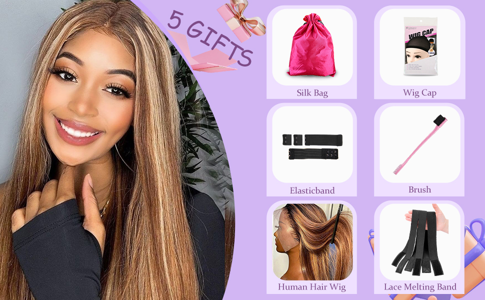 13X6Highlight ombre wig