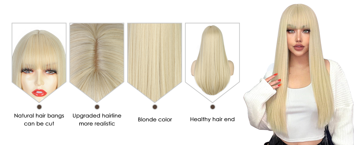 blonde wigs for women