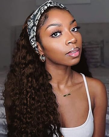 Chocolate Headband Wig