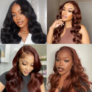 99j Burgundy Wine Red Color Wigs