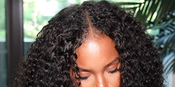 KInky Curly V Part Wig Human Hair