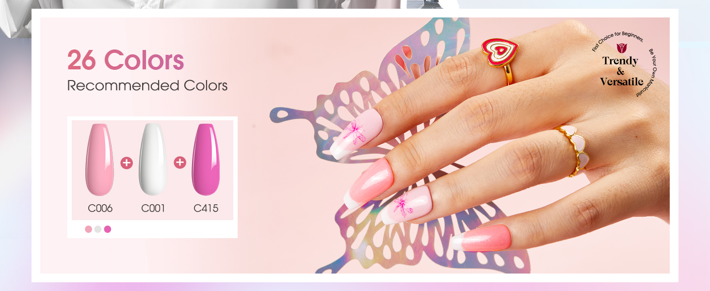 pink gel nail polish