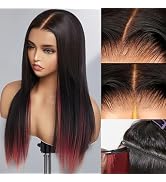 Glueless Wigs Human Hair Pre Plucked Pre Cut 20 Inch Magic Human Hair Wig that Can Change Colors ...