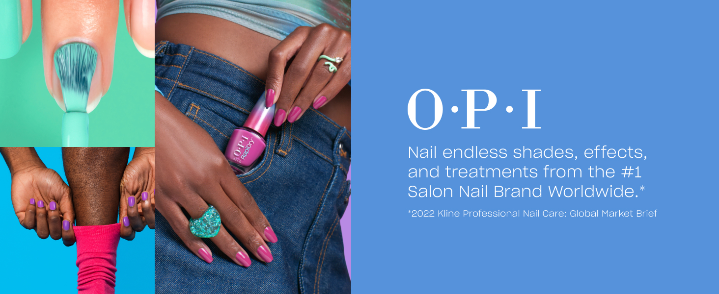 OPI about the brand nail endless shades, effects, and treatments