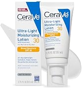CeraVe Ultra-Light Moisturizing Lotion With SPF 30, Daily Face Moisturizer with SPF, Formulated w...