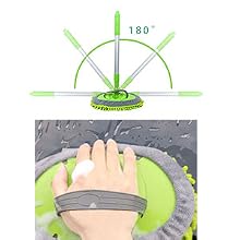 The handle rotates 180 degrees, and it ⁤can also be used alone with gloves
