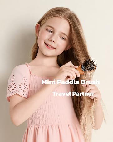 Cushion Paddle Brush Travel Size for kids women girls
