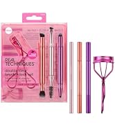Real Techniques Double Time Brush + Lash 4 Piece Set, Dual-Ended Eye Makeup Brushes For Eyeshadow...