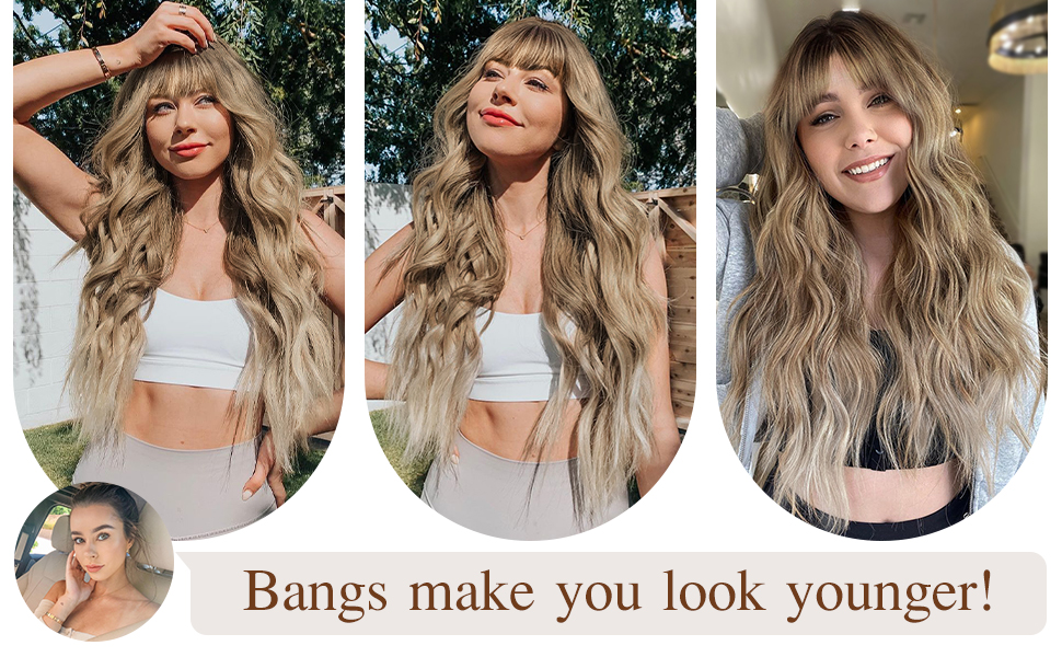 Bangs make you look younger!