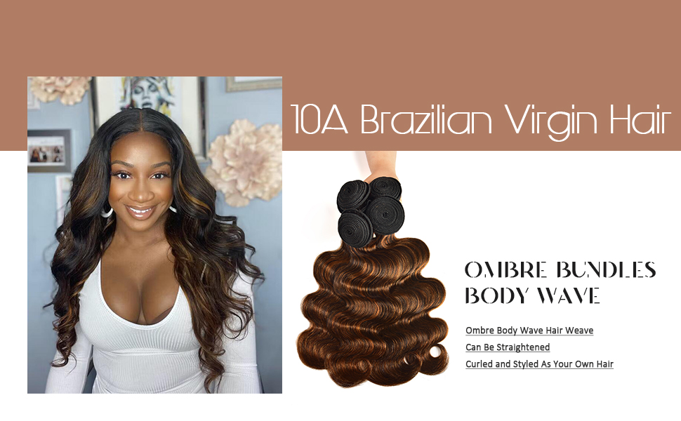 Ombre Bundles Body Wave Hair 3 Bundles Ombre Human hair Body Wave 