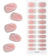 KING HORSE Cat Eye Semi Cured Gel Nail Stickers Salon Quality Nail Wraps Long Lasting Semi-Cured ...