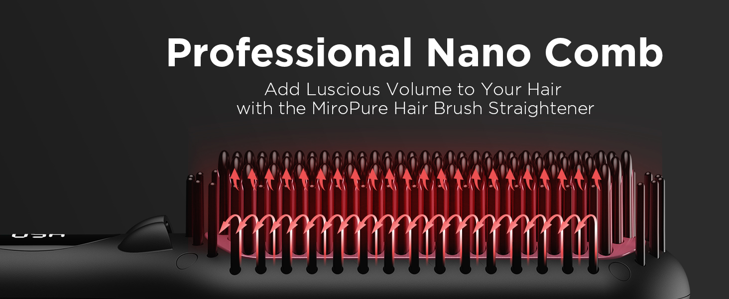 Ceramic Hair Straightener Brush