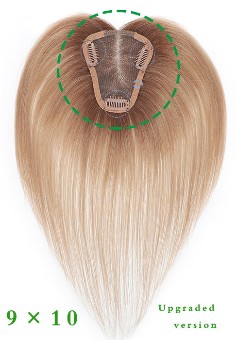 Hair Toppers for Women Real Human Hair, Wiglets Hair Pieces for Thinning Hair Premium Remy 