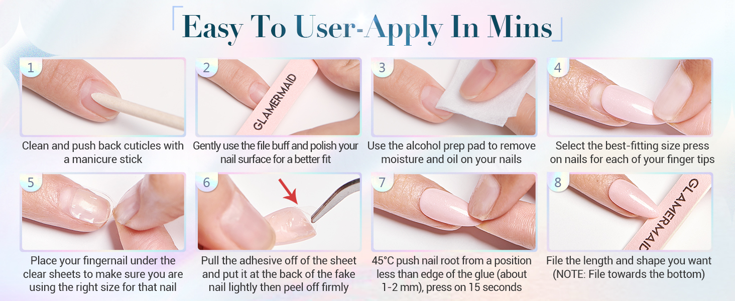 easy use false nails