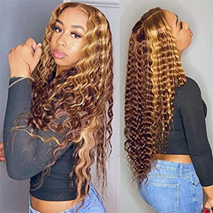 highlight human hair wig