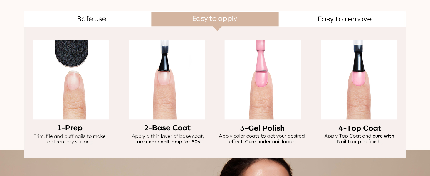 easy application gel polish set