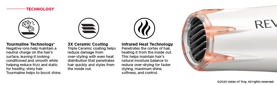 hair dryer; hair dryers; blow dryer; blow dryers; infrared heat; lightweight; revlon; fast dry