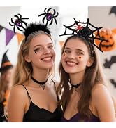 YIHONGYAN Headbands Halloween Head Bands for Women Man Kids Halloween Party Black Headband Hair H...
