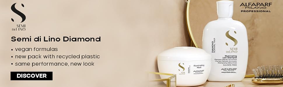 Alfaparf Milano Semi Di Lino Diamond Illuminating Hair Care Products for Color Treated Hair