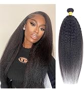 Viyaviya Kinky Straight Bundles Brazilian Virgin Hair Extensions 1 Bundles Unprocessed For Black ...