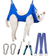 Kkiimatt Dog Pet Grooming Hammock,XL Dog Hanging Harness for Nail Clipping, Dog Trimming Cutting ...