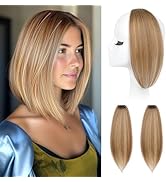 REECHO Clip in Hair Volumizer, 2PCS 12 inch Short Thick Clip in Hairpieces Adding Extra Volume Ha...