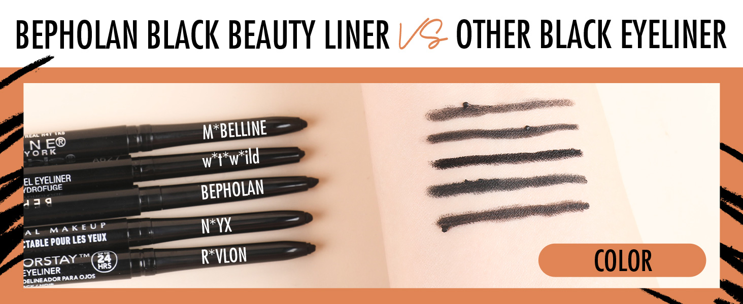 black eyeliner