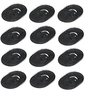 12pcs Palm Brush for Men, Segbeauty Portable Hair Brushes Plastic Beard Comb Shampoo Brushes Pock...