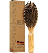 SHASH Everyday 100% Boar Bristle Hair Brush - Made in Germany | Suitable For Thin To Normal Hair,...