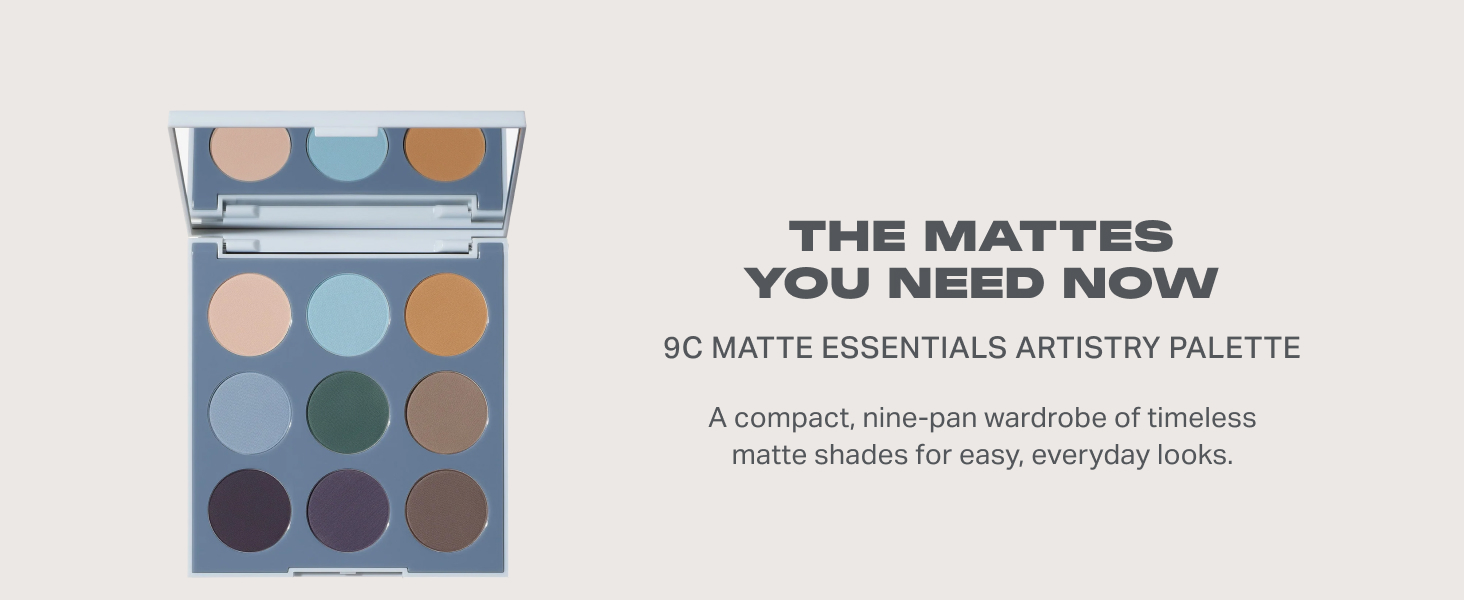 Eye shadow palette makeup with neutral nude tones for everyday eye looks, all skin types
