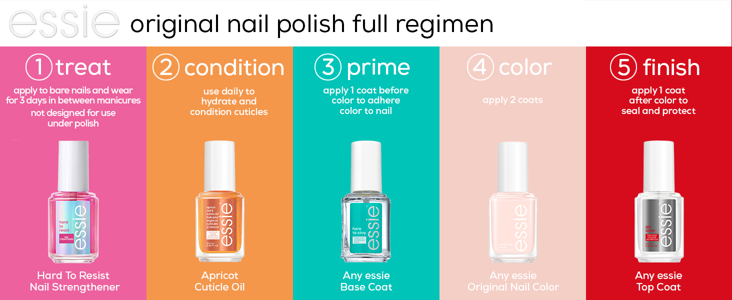 essie original nail polish full regimen