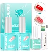 Morovan Gel Nail Polish Remover Kit: Gel Polish Remover for Nails with Liquid Latex Tape Peel off...