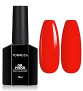 red gel nail polish