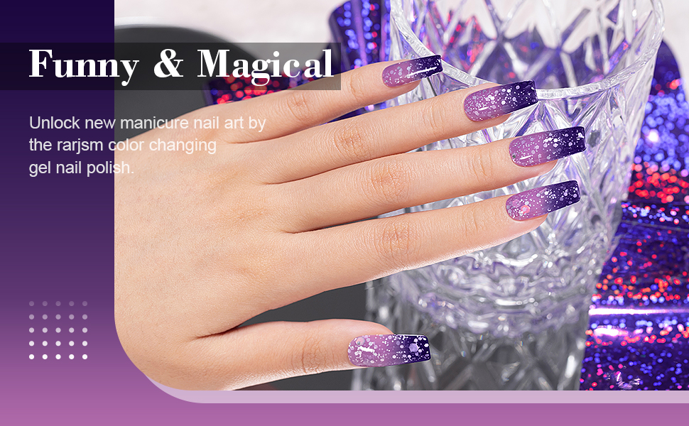 mood changing gel nail polish color changing glitter nail polish autumn winter colors gel polish