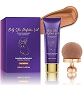 Body Coverage Perfector with Brush, Waterproof Leg & Body Makeup for Tattoo & Scar Cover Up, Long...