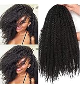 Marley Hair-18 Inch Marley Twist Hair For Twists Cuabn Twist Hair Marley Braiding Hair 6 Packs Af...
